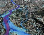 View of a 3D map of flood-prone Cagayan de Oro