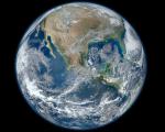 Earth image taken by NASA satellite