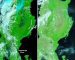 Satellite image shows floods in the Philippines
