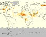 This map depicts the aerosol index for 19 July 2014