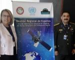 Mrs Simonetta Di Pippo, Director of UNOOSA, and Mayor General Rafael De Luna Pichirilo, President of the National Emergency Commission of the Dominican Republic.