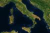 Italy cloudless - seen from space