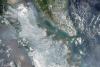 Fires in Sumatra, Indonesia in March 2014 seen from Space.