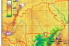 Topographic map of Burkina Faso (Image: Sadalmelik)