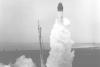 Launch of satellite Transit 1B, April 13 1960 (Image: US Navy)
