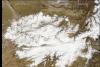 Satellite Image of Snow Cover in Afghanistan