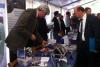 Minister Lersch-Mense of North Rhine Westphalia visiting the UN-SPIDER stand