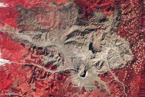 View on Mt. St. Helens from space on 24 September 1980