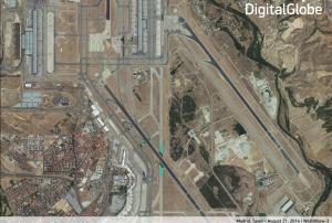 Sample image of Madrid, Spain, captured by DigitalGlobe's high resolution satell
