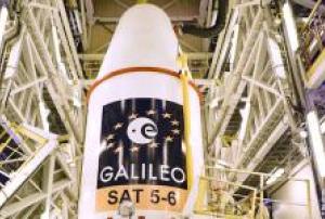 Fifth and sixth Galileo satellites before being launched on 19 August 2014.