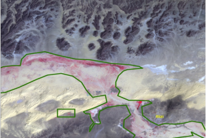 Map of the 2012 locust infestations in Algeria created by ASAL 