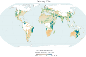 Soil Moisture Anomalies, (c) ESA