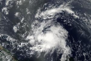 Heavy rainfall and towering thunderstorms brought by Tropical Storm Chantal