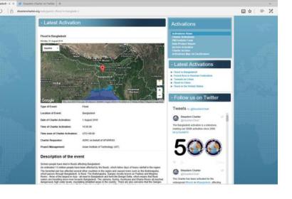 International Charter reaching a new milestone: 500th activation
