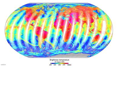 First glimpse of MetOp-SG-A1 Microwave Sounder data, (c) esa, EUMETSAT